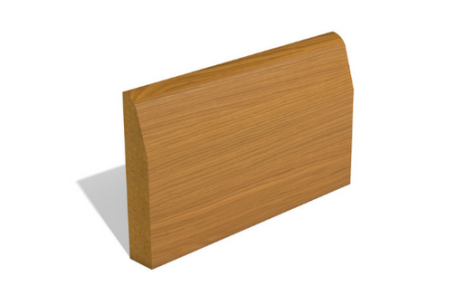 Unfinished Oak Veneered MDF - Chamfered and Rounded | Image 1