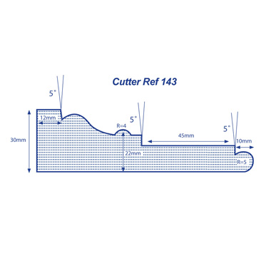 Made to Order Profile - Cutter Ref 143